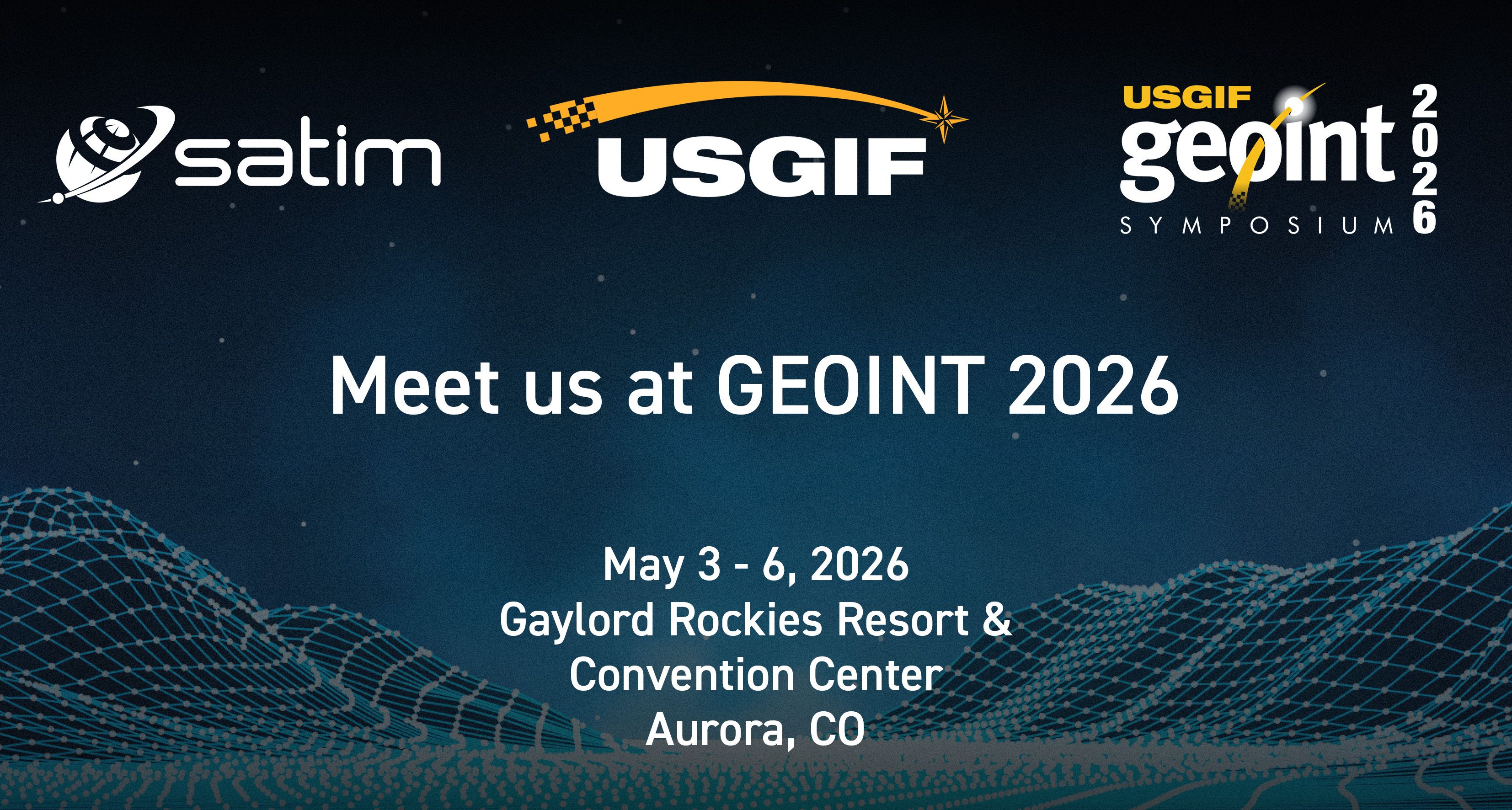 SATIM at GEOINT 2026 | Aurora, CO | May 3–6